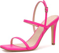 Women's Square Toe Strappy High Heeled Sandals - 9cm Comfort