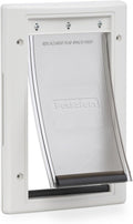 Plastic Pet Door for Small Pets - Easy Install, Lockable Slide Panel