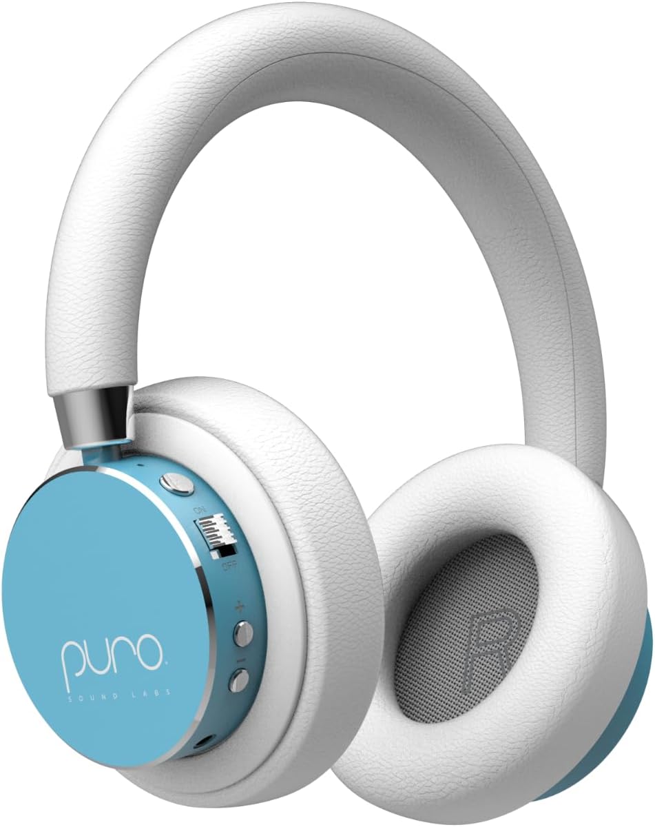 Puro Sound Labs BT2200s Teal: Safe Volume Limit Kids Headphones