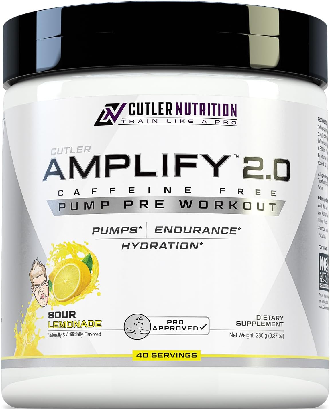 Cutler Nutrition Amplify Pump Pre Workout for Maximum Pumps
