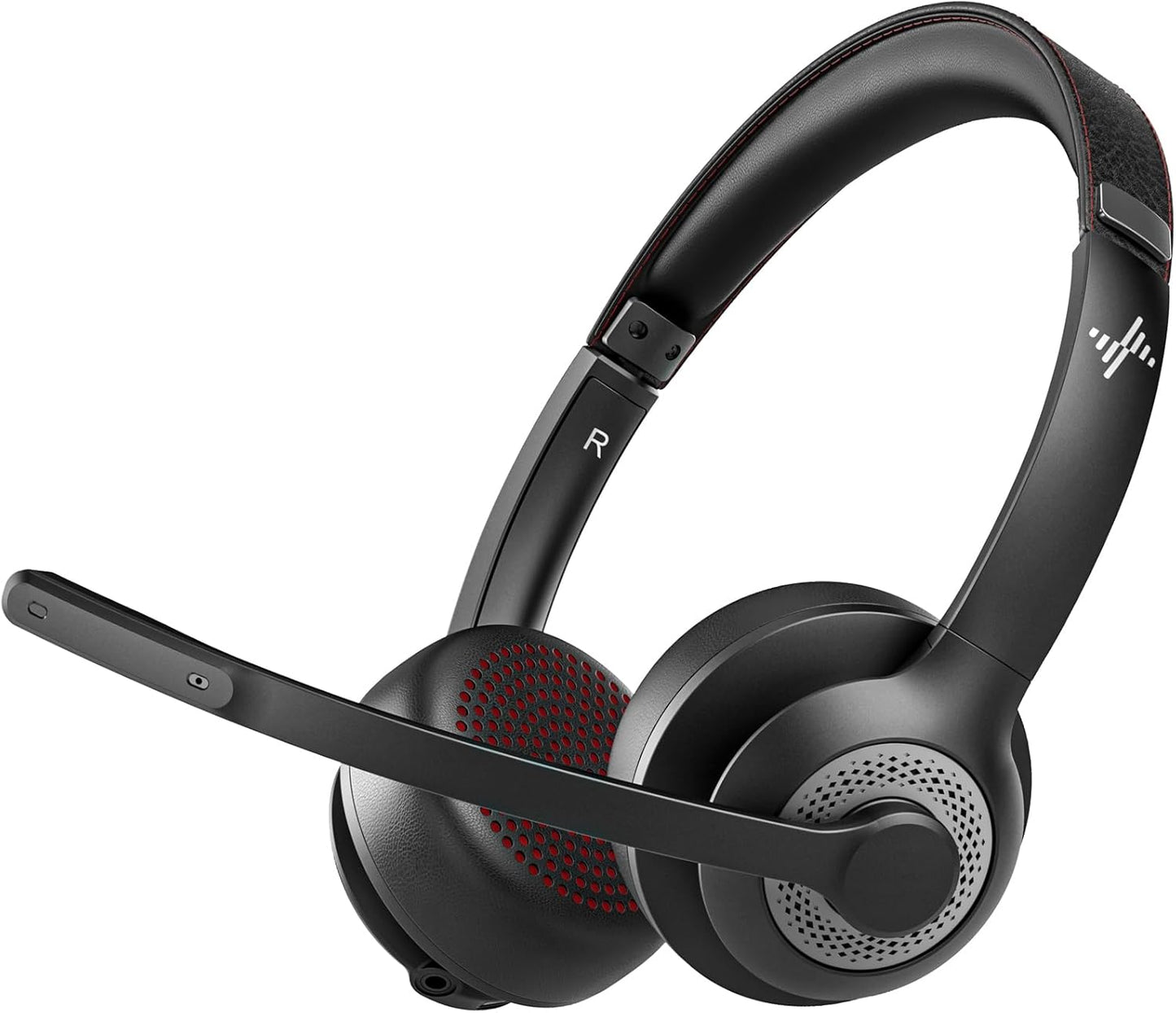Wireless Headset with AI Noise Cancelling Microphone for Clarity