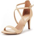 DREAM PAIRS Women's Dolce Fashion Stilettos Open Toe Pump Heel