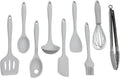 Premium Silicone Kitchen Utensils Set - 9 Piece Non-Scratch
