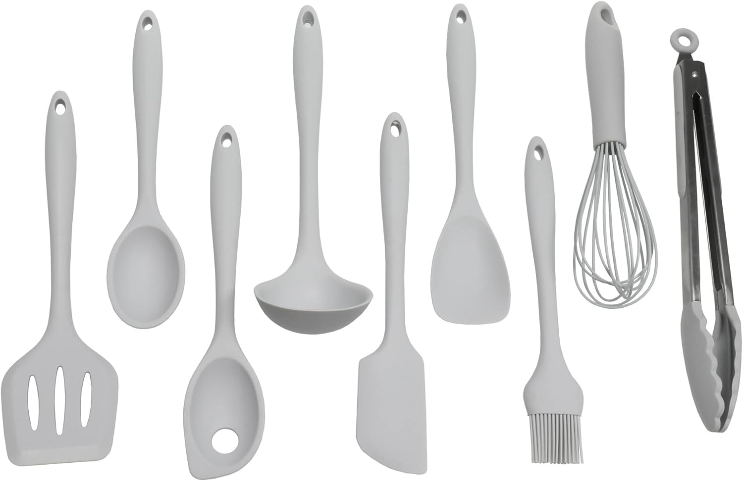 Premium Silicone Kitchen Tools Set - 9 Piece Utensils Collection