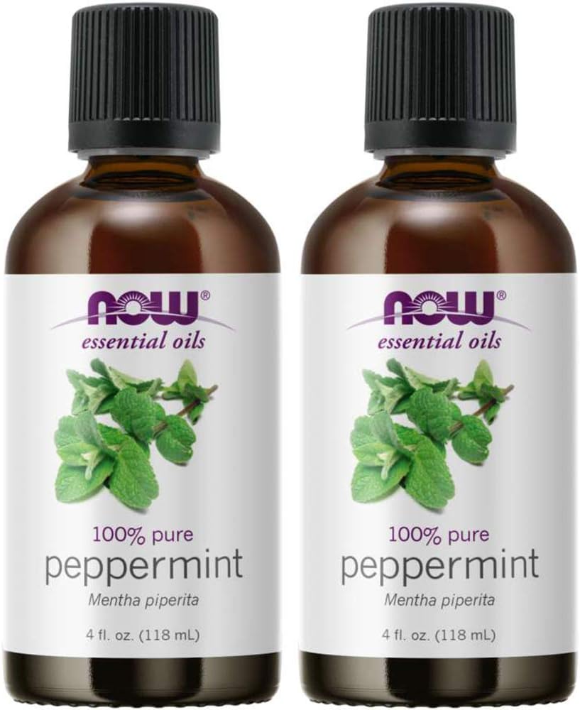 NOW Foods Peppermint Oil 4 Fluid Ounce for Aromatherapy Use