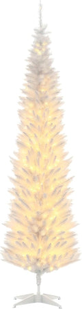 7 ft Slim Pre-Lit Noble Fir Christmas Tree - 200 Warm LED Lights