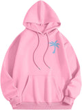 Pink Puff Hoodie Preppy Y2K Graphic Pullover - Cozy Oversized Fit