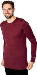 Merino Wool Base Layer Mens Slim Fit Thermal Shirt - Year-Round