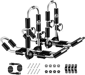 XGeek Kayak Roof Rack 4-in-1 for Kayak, Surfboard, Canoe