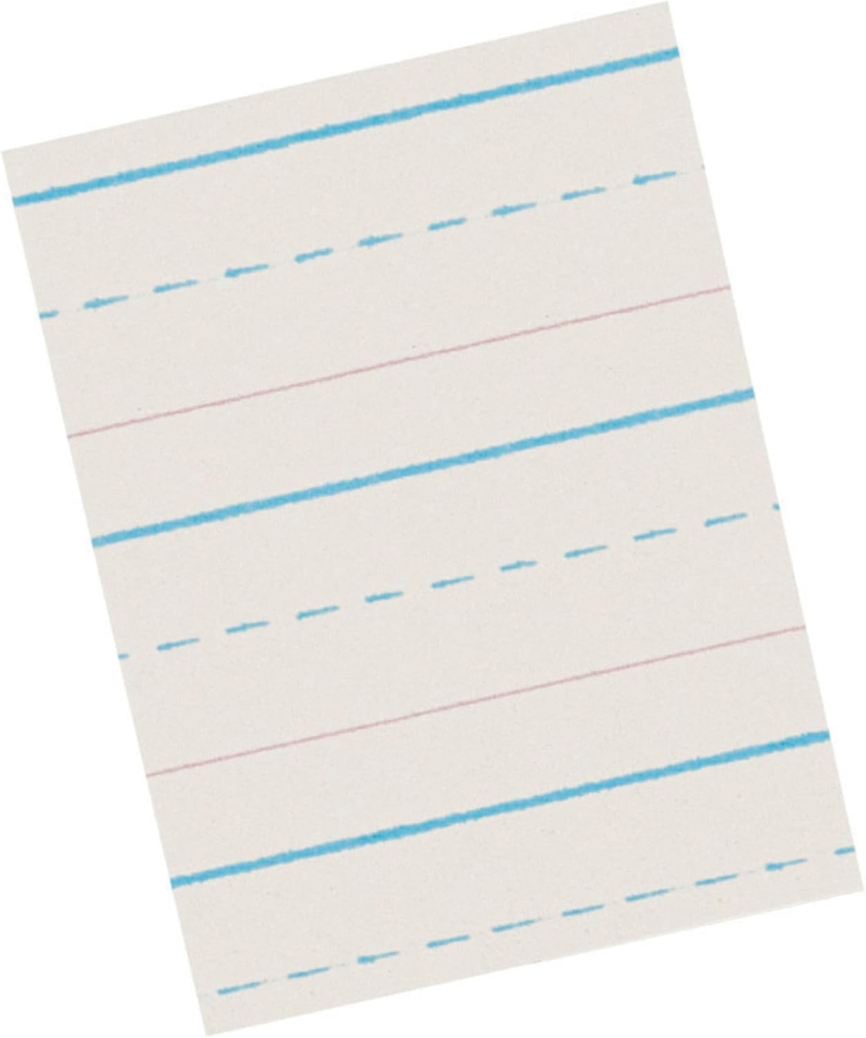 School Smart Primary Chart Paper: Large, Ruled with Dotted Midline