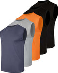 Men's Mesh Active Athletic Tech Tank Top 5 Pack (Style QH1K)