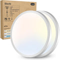 LED Flush Mount Ceiling Light 2PACK 12in - Energy Saving 3 Color Modes