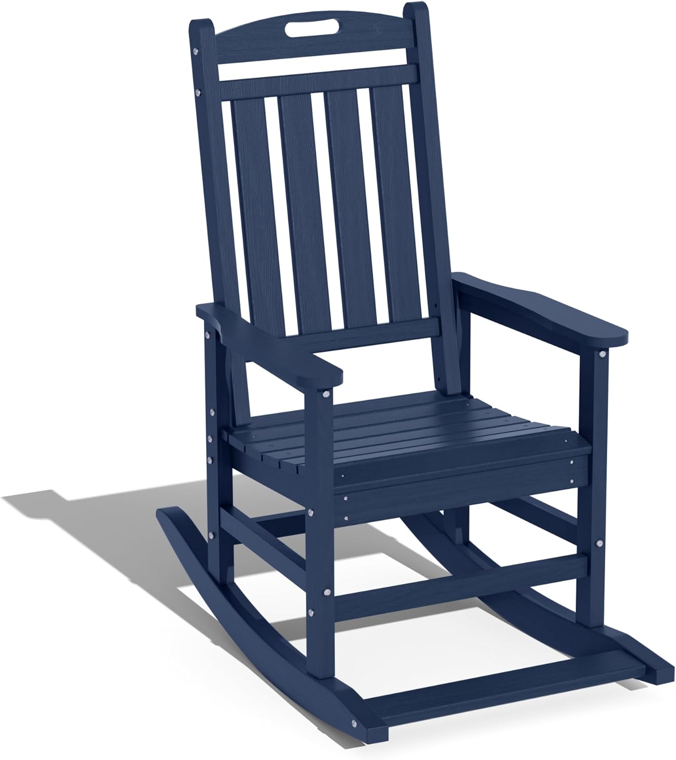 All-Weather Navy Rocking Chair for Ultimate Relaxation