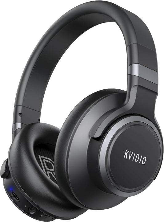 KVIDIO ANC Bluetooth Headphones: 70H Playtime & Hi-Fi Sound