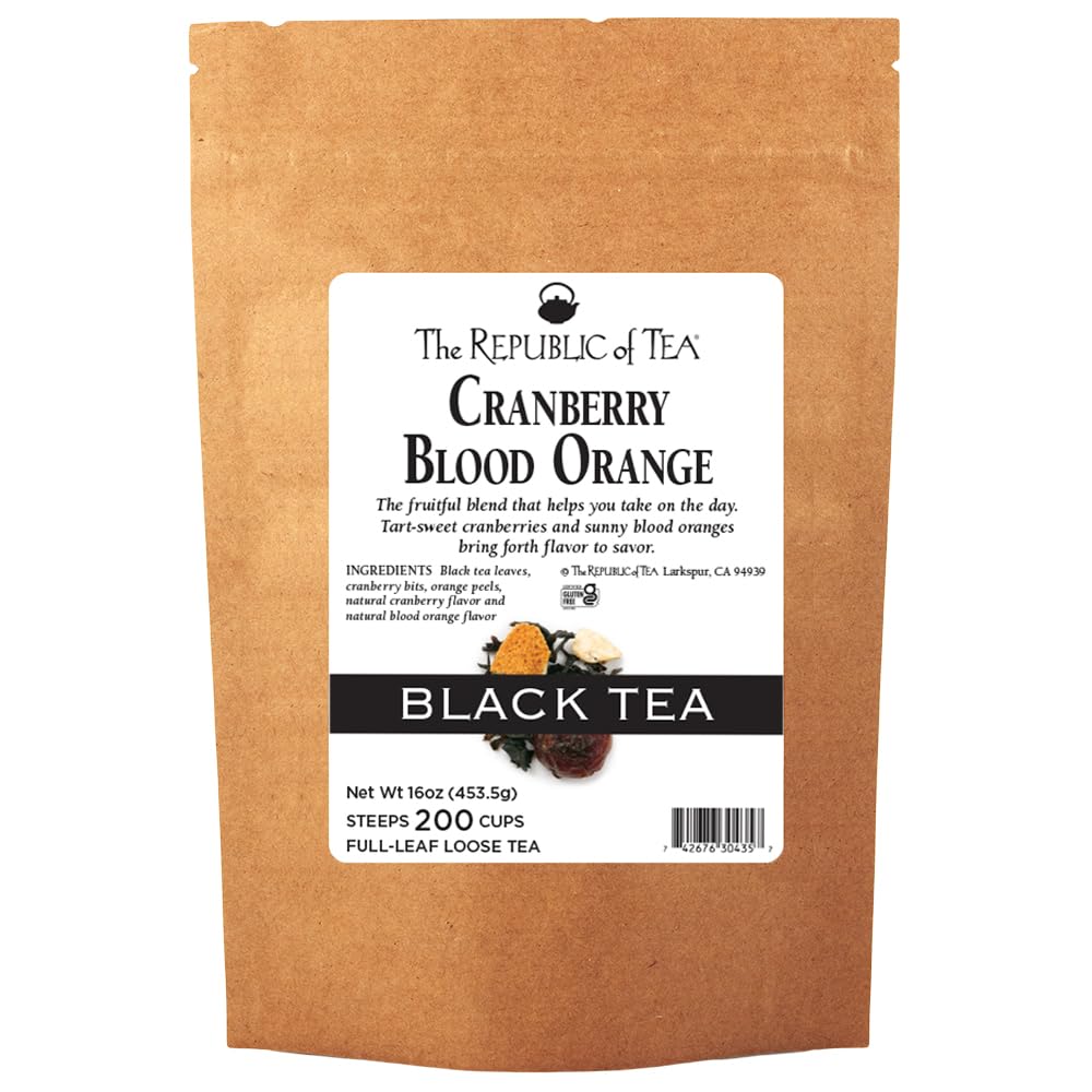 Cranberry Blood Orange Full-Leaf Tea for Refreshing Flavor