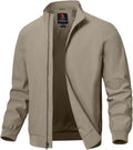 TBMPOY Mens Lightweight Jacket Full Zip Windbreaker - Versatile Fall