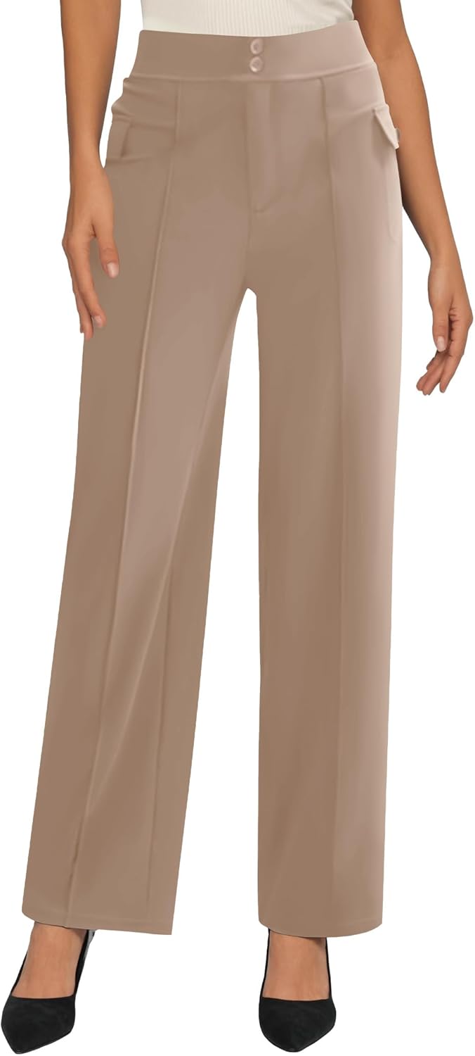 SEMARO Womens High Waist Dress Pants for Business Casual Style