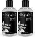 Sliquid Silver Silicone Lubricant - Long-Lasting, Hypoallergenic 8.5