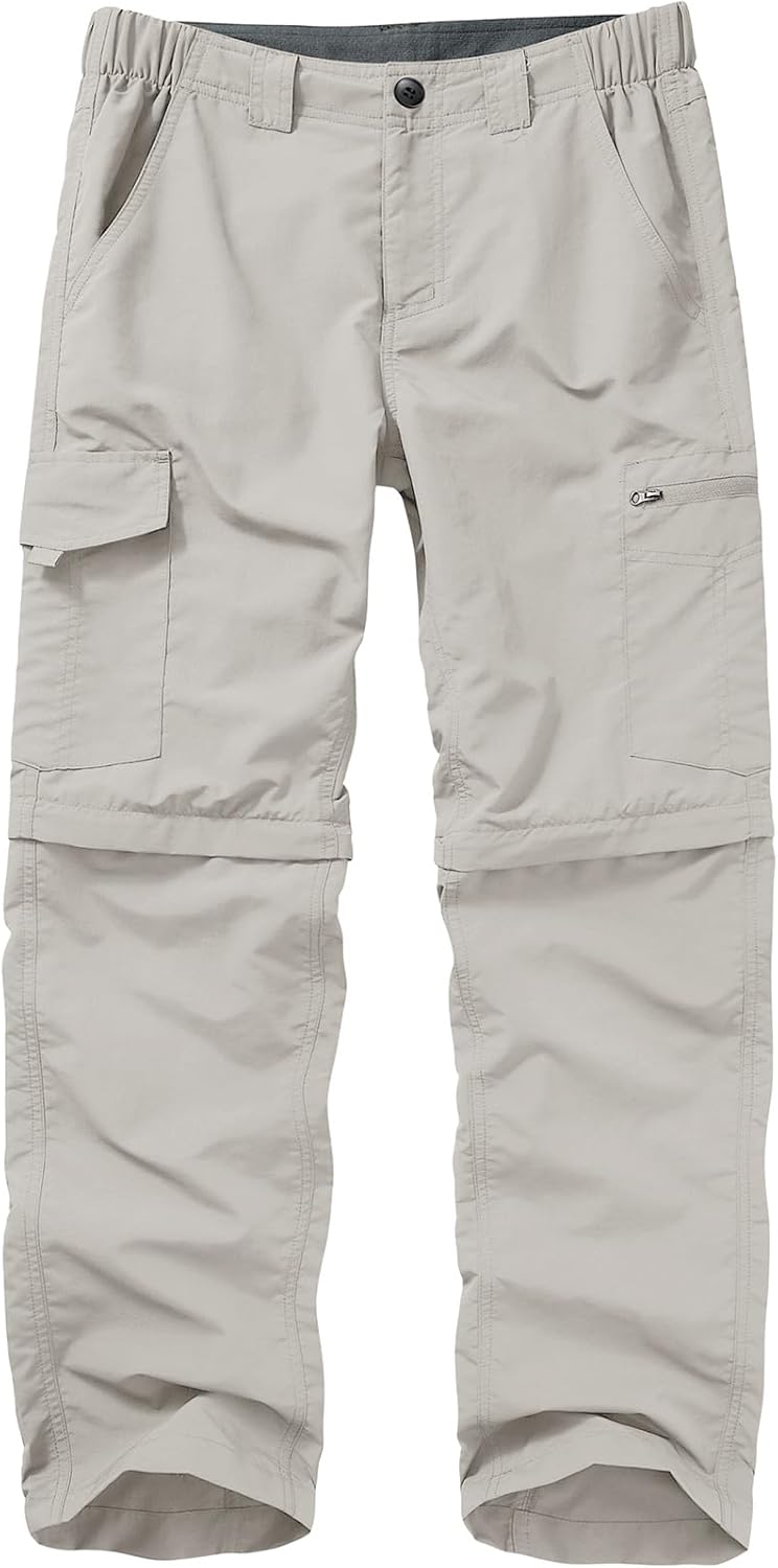 Mens Hiking Pants Convertible Quick Dry Zip Off for Outdoor Use