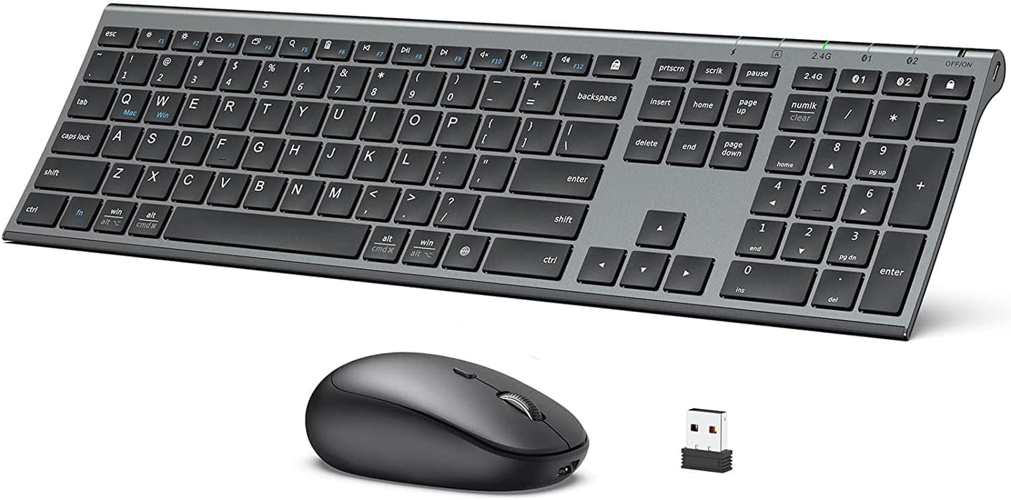 iClever Dual-Mode Rechargeable Keyboard & Mouse Combo