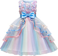 Flower Girl Dress Kids Ruffles Lace Party Wedding Dresses - Elegant