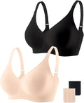 Smooth Wireless Bras for Women Seamless Supportive Raceback Bralette