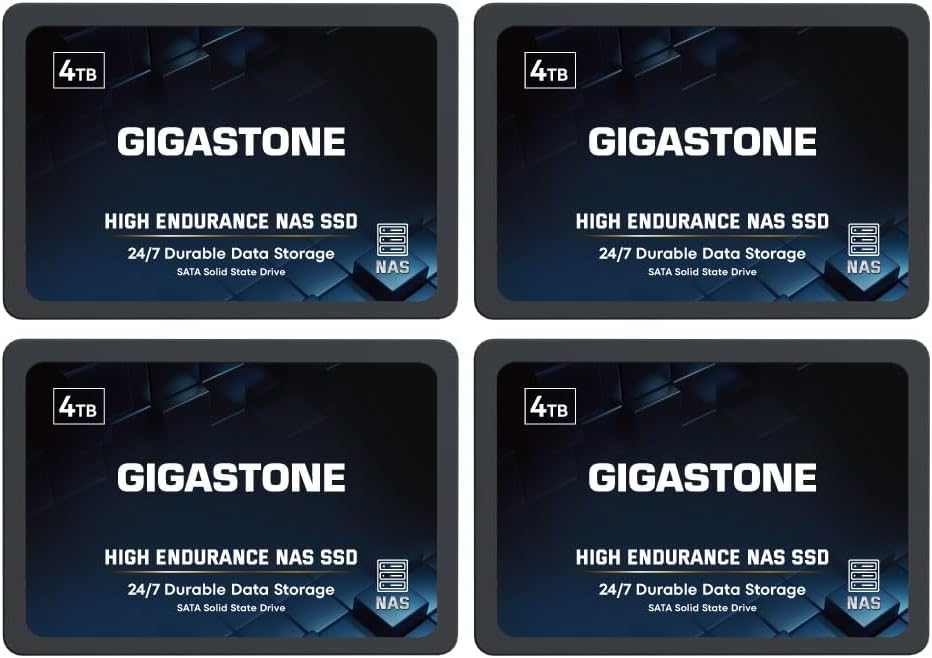 Gigastone 4TB NAS SSD Drive 24/7 Durable High Endurance RAID