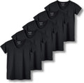 Real Essentials 5 Pack Women's Dry Fit V Neck Workout (Style JHV5)
