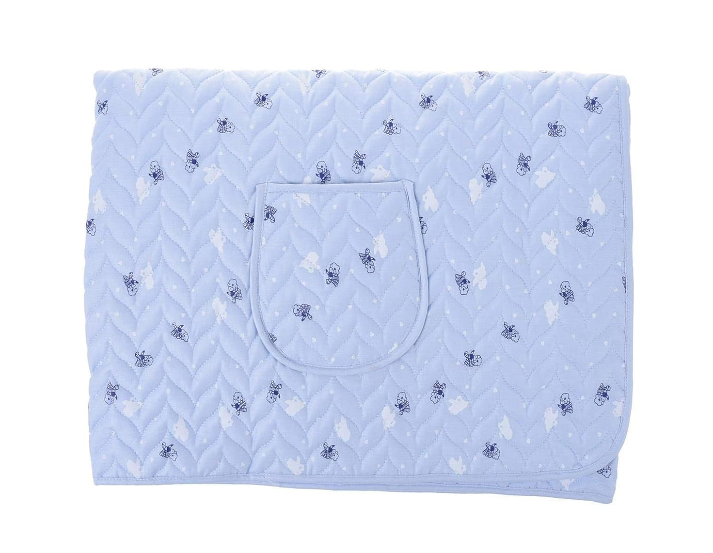 WonaBang Baby Wrap Sling | Korean Podaegi | Seagull Quilt | Capri Blue