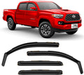 Voron Glass In-Channel Rain Guards for Toyota Tacoma Double Cab