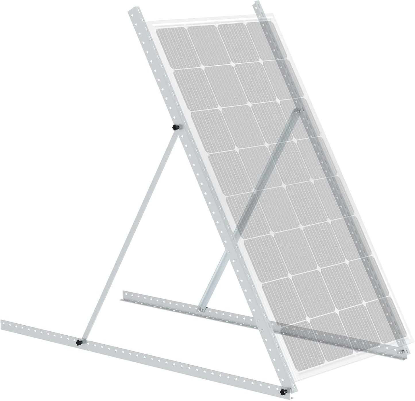 BougeRV 58in Adjustable Solar Panel Tilt Mount Brackets for Roof