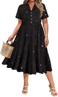 Plus Size Dresses for Curvy Women - Stylish Midi Summer Dress