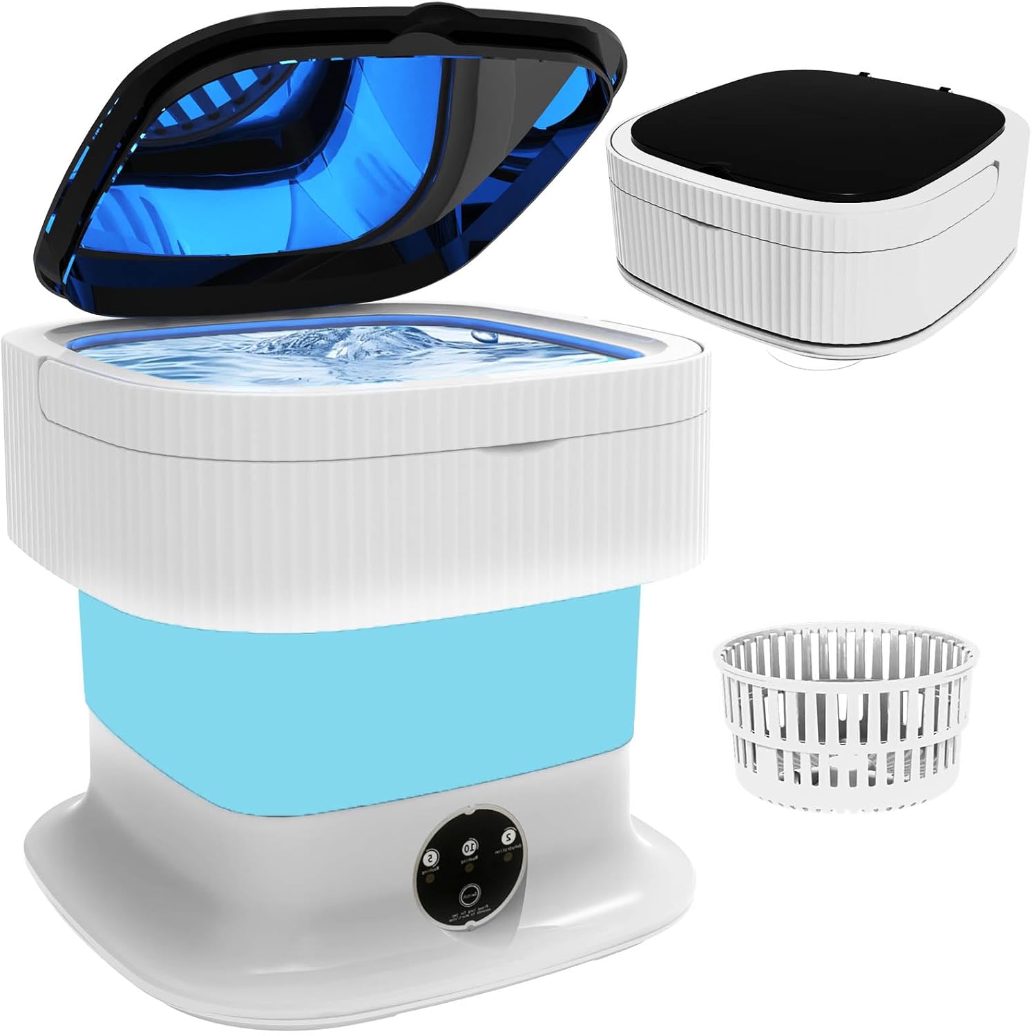 16L Portable Washer & Dryer Combo - Compact & Collapsible for Travel!