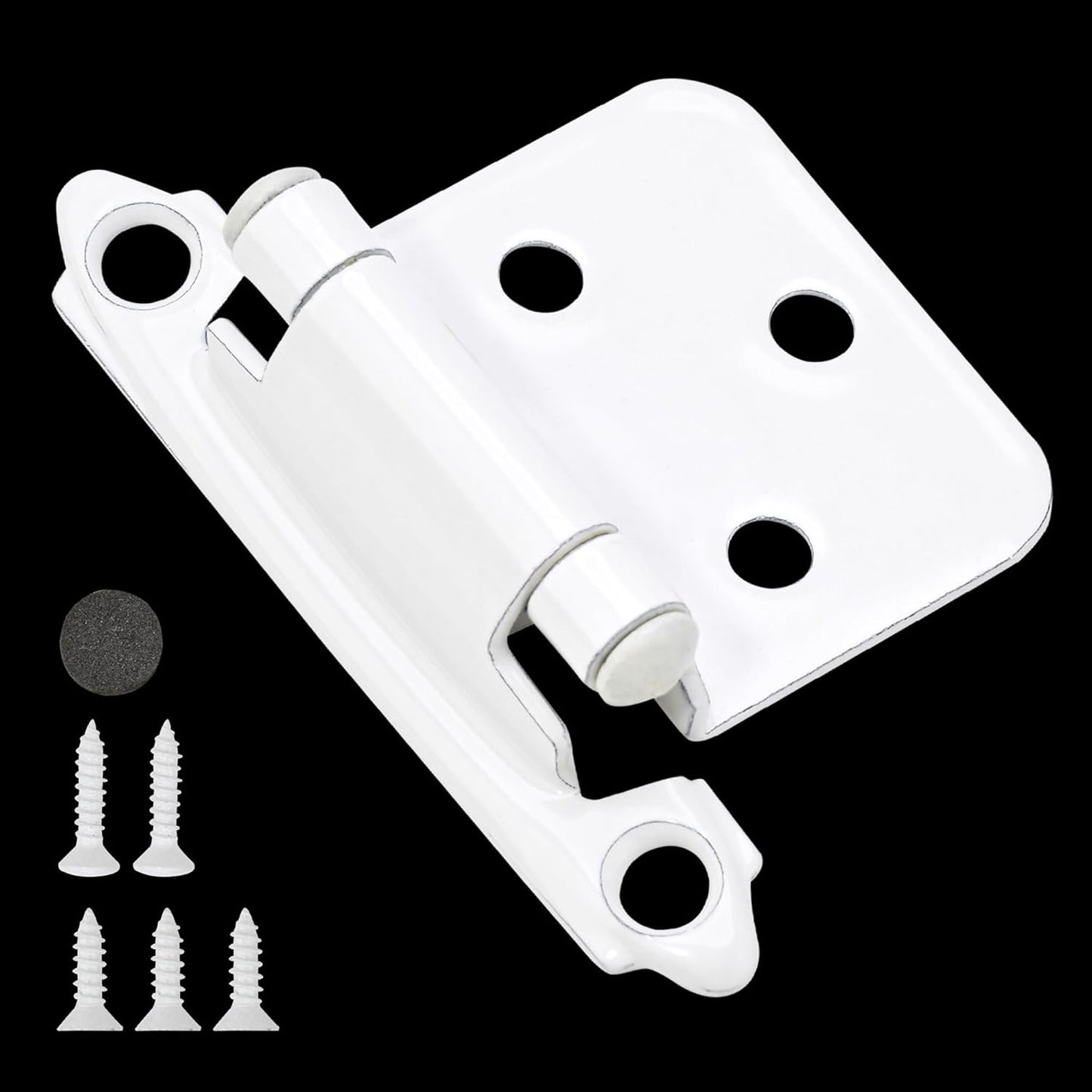 50 Pack 1/2in Overlay Cabinet Door Hinges for Easy Installation