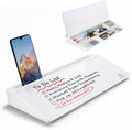 Small Glass Desktop Whiteboard Dry-Erase Board - Compact Keyboard