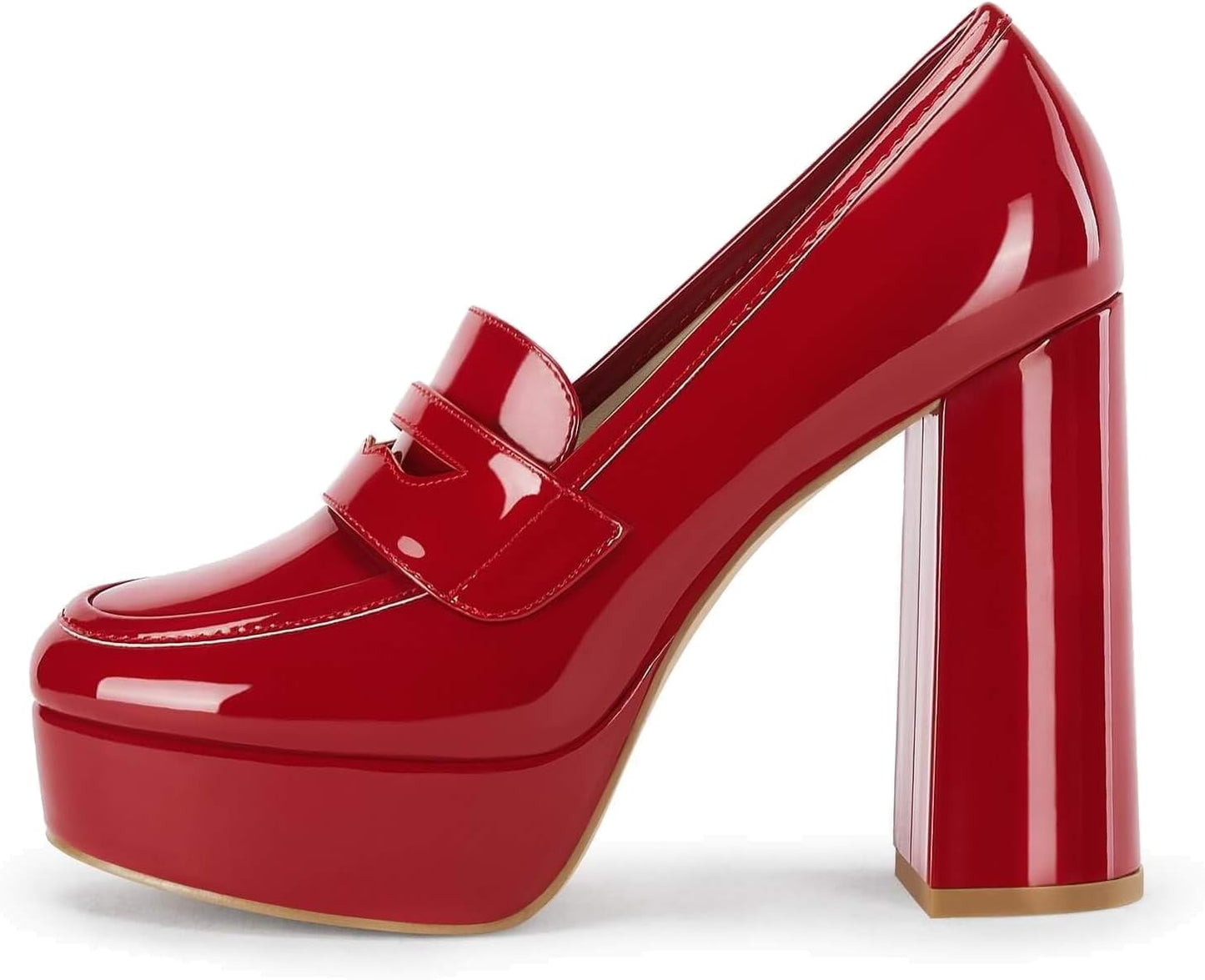Womens Platform Heels Loafers for Stylish Business Dress Wear