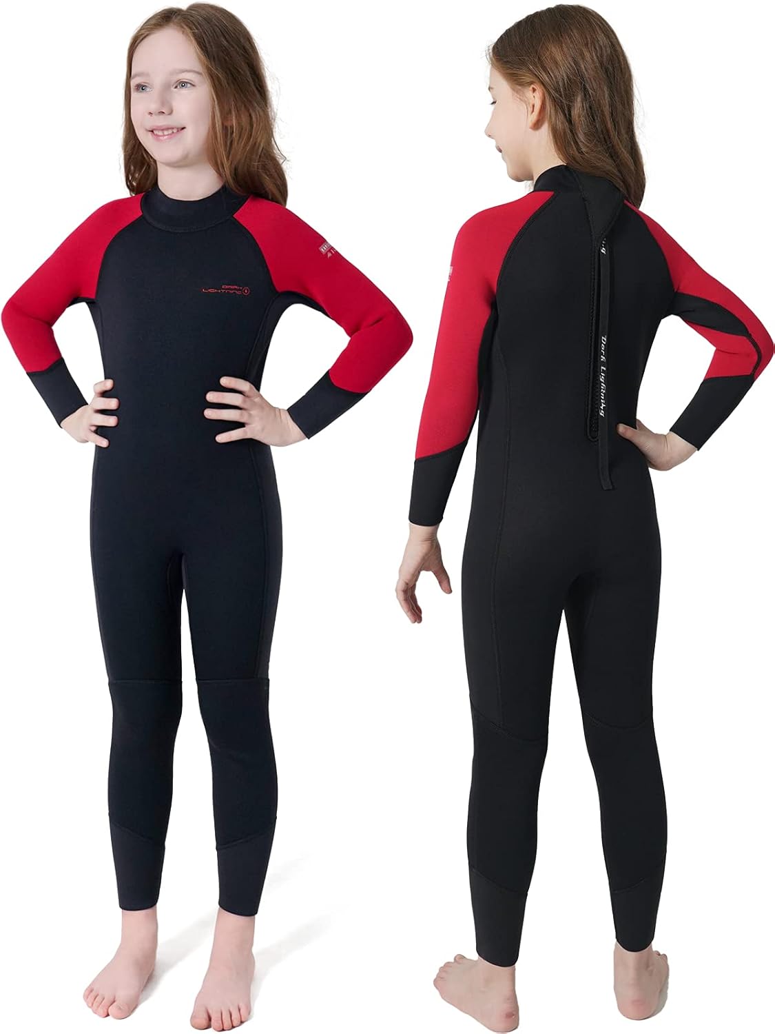 Dark Lightning 3/2mm Kids Wetsuit for Boys and Girls - Thermal Swim