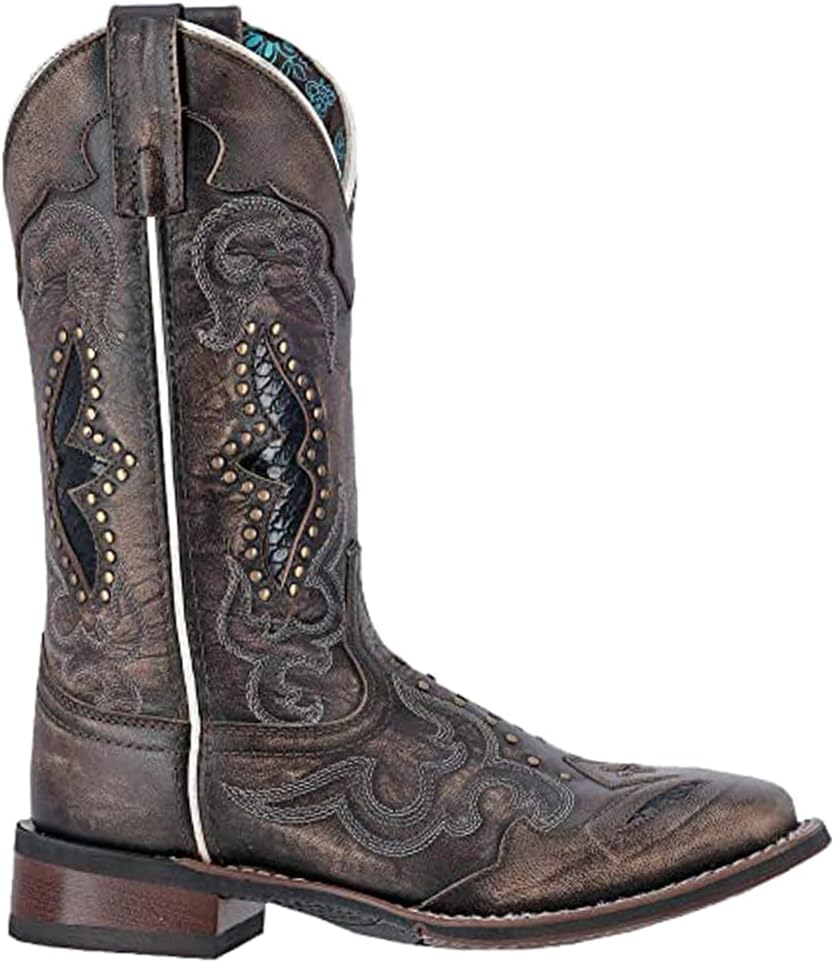 Laredo Womens Spellbound Studded Tooled Inlay Dress Boots Review
