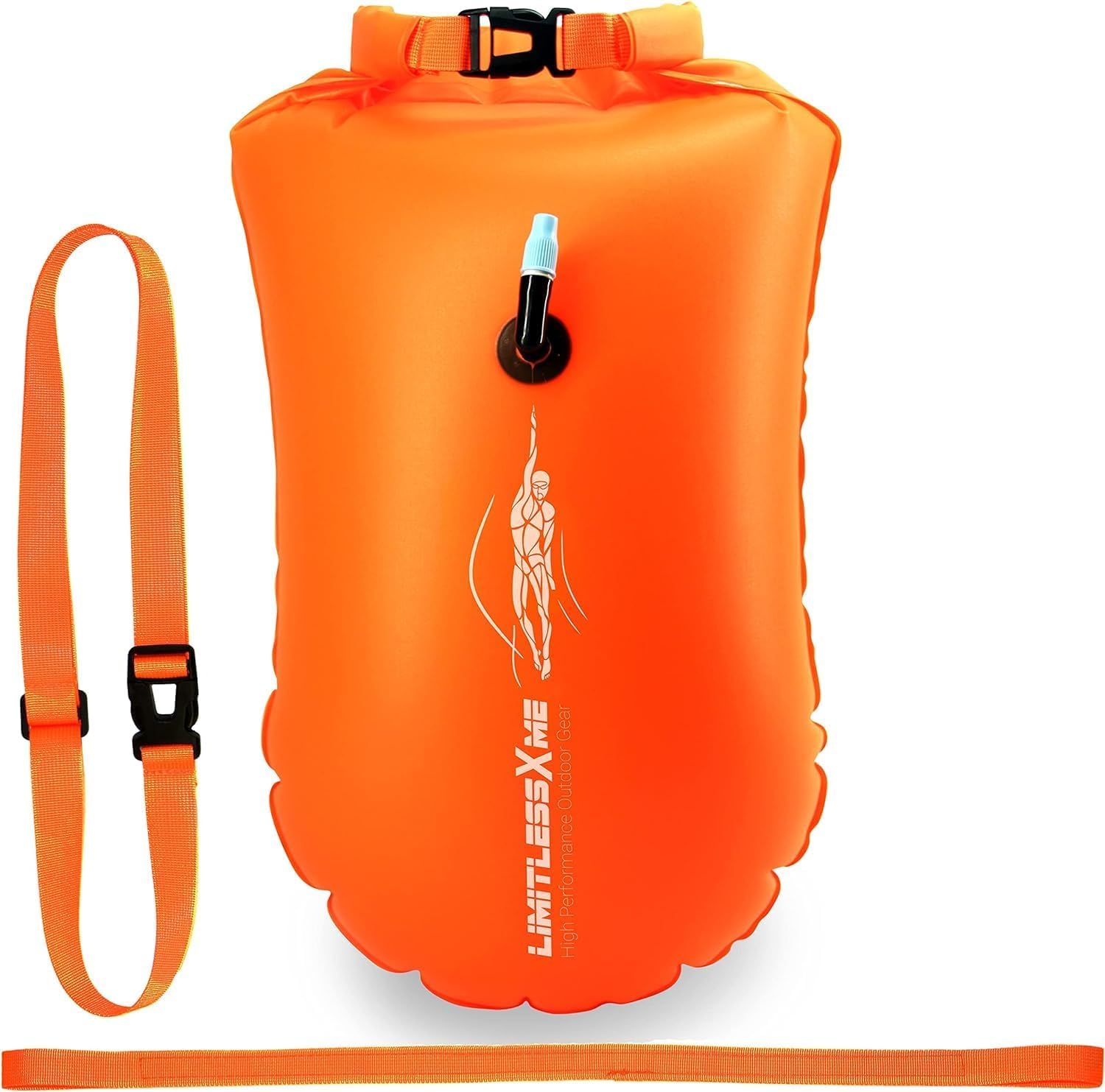 Swim Buoy & Drybag for Open Water Safety and Visibility