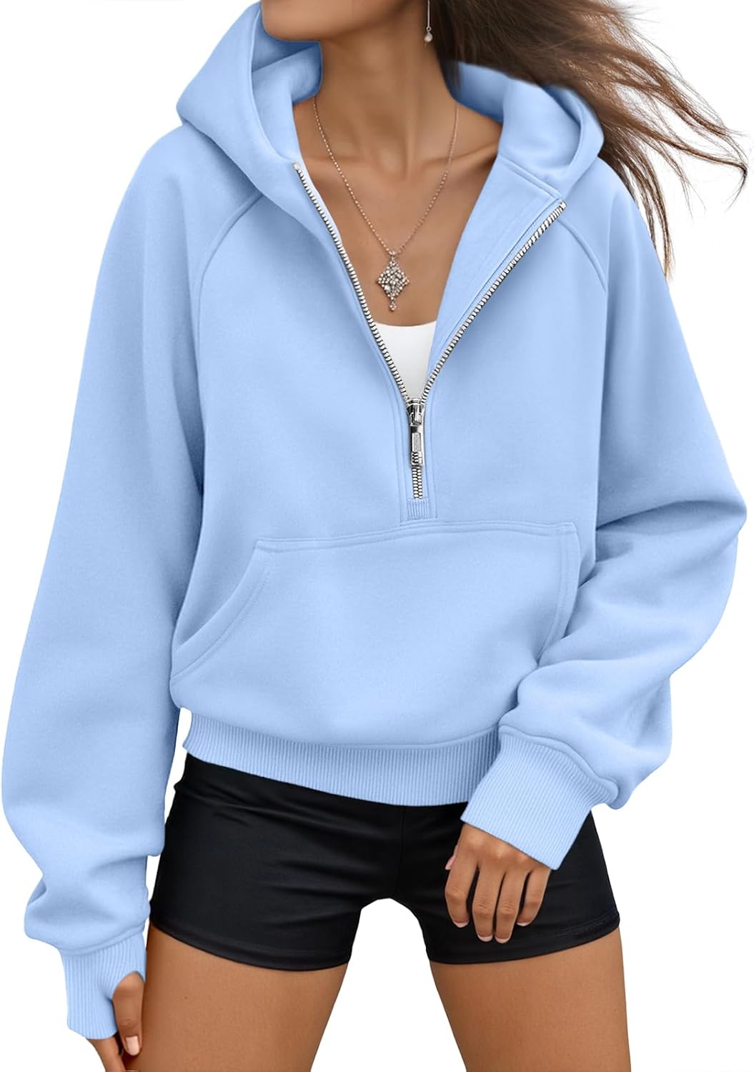 AUTOMET Womens Hoodies Fleece Zip Up Jackets for Fall Fashion