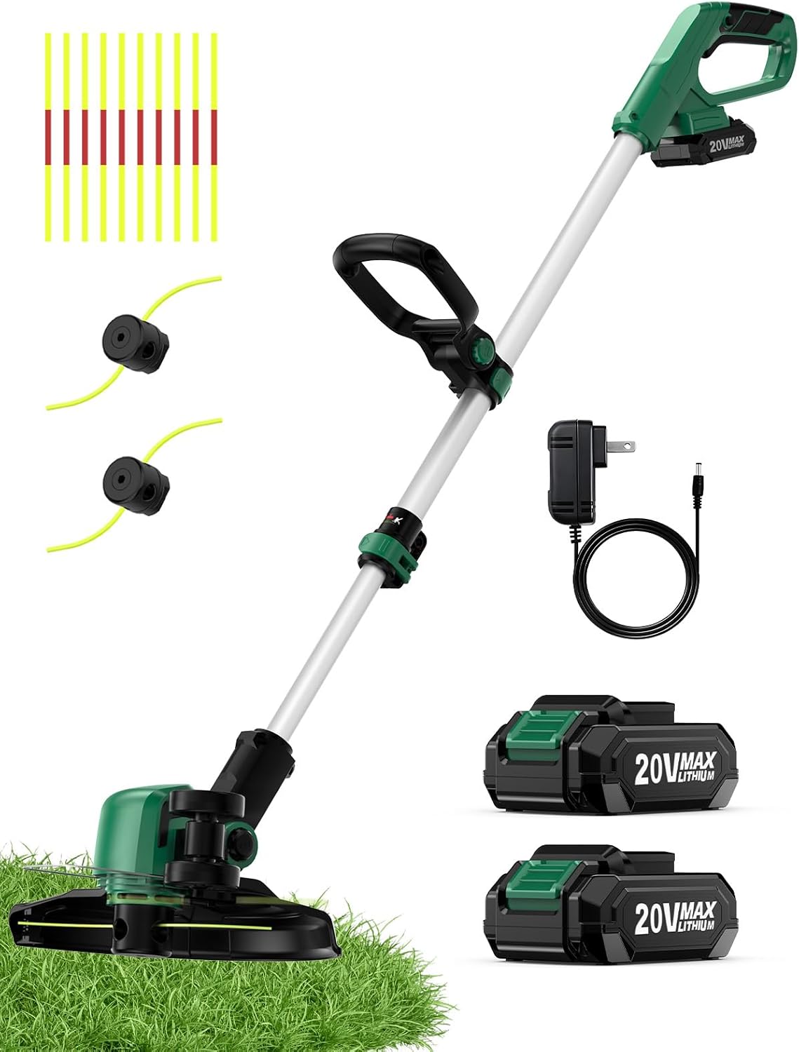 KIMO Cordless Weed Wacker: 2-in-1 Trimmer & Edger for Lawn