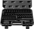 3/8ft Drive Impact Socket Set 50-Piece - Durable CR-V Sockets