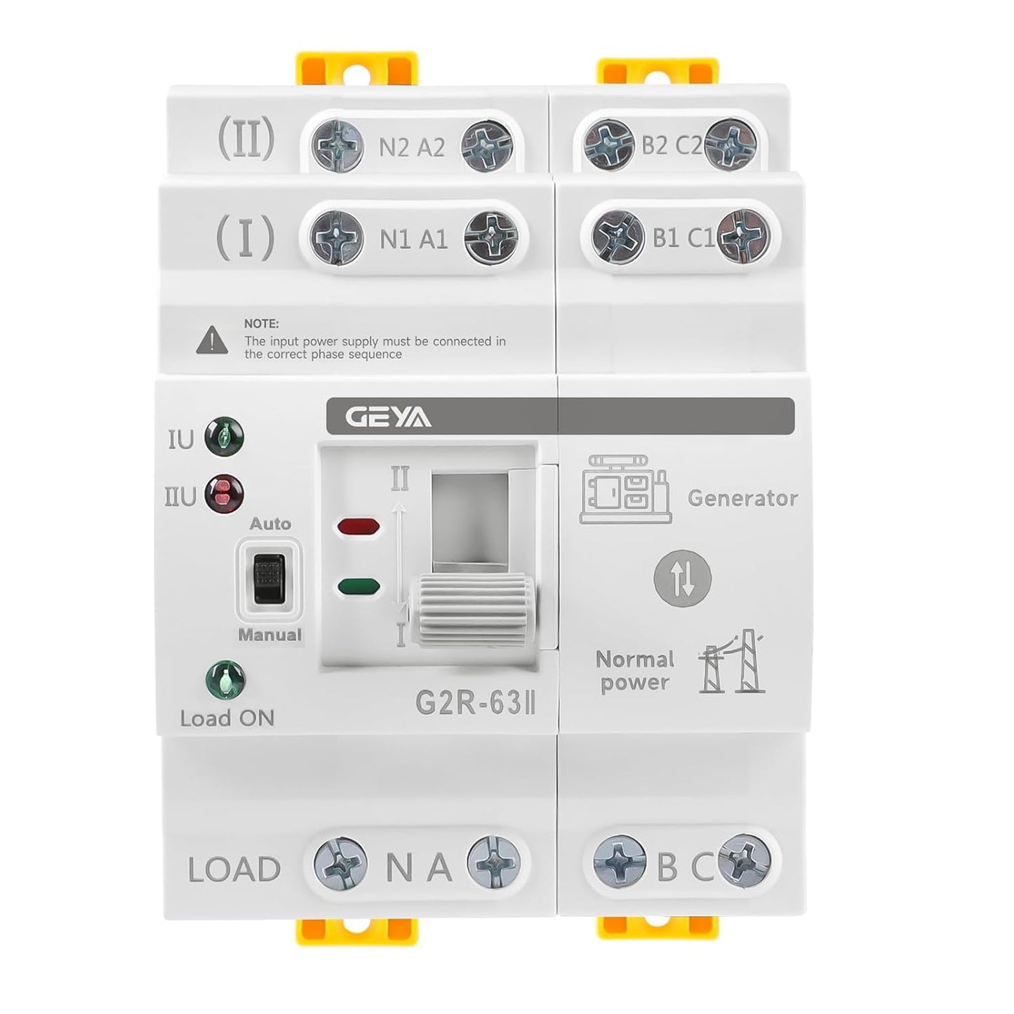 GEYA Mini ATS Dual Power Automatic Transfer Switch for Safety