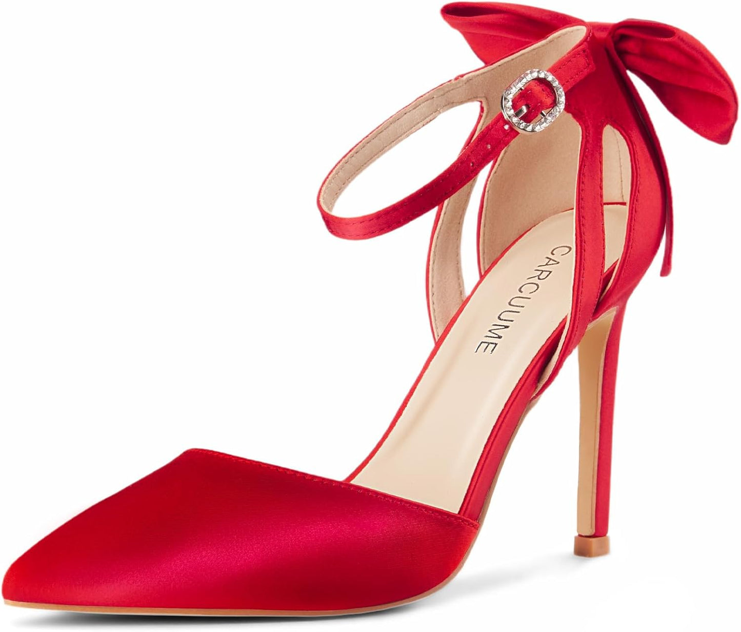 Carcuume Women's Closed Toe Heels with Bow for Every Occasion