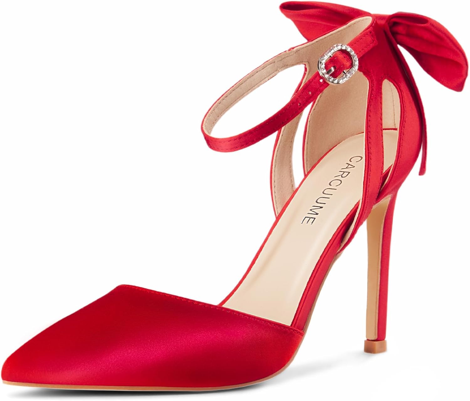 Carcuume Women's Closed Toe Heels with Bow for Every Occasion