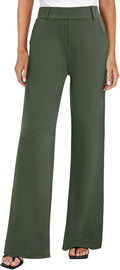 FireSwan Women's Wide Leg Dress Pants High Waisted Stretchy - Work