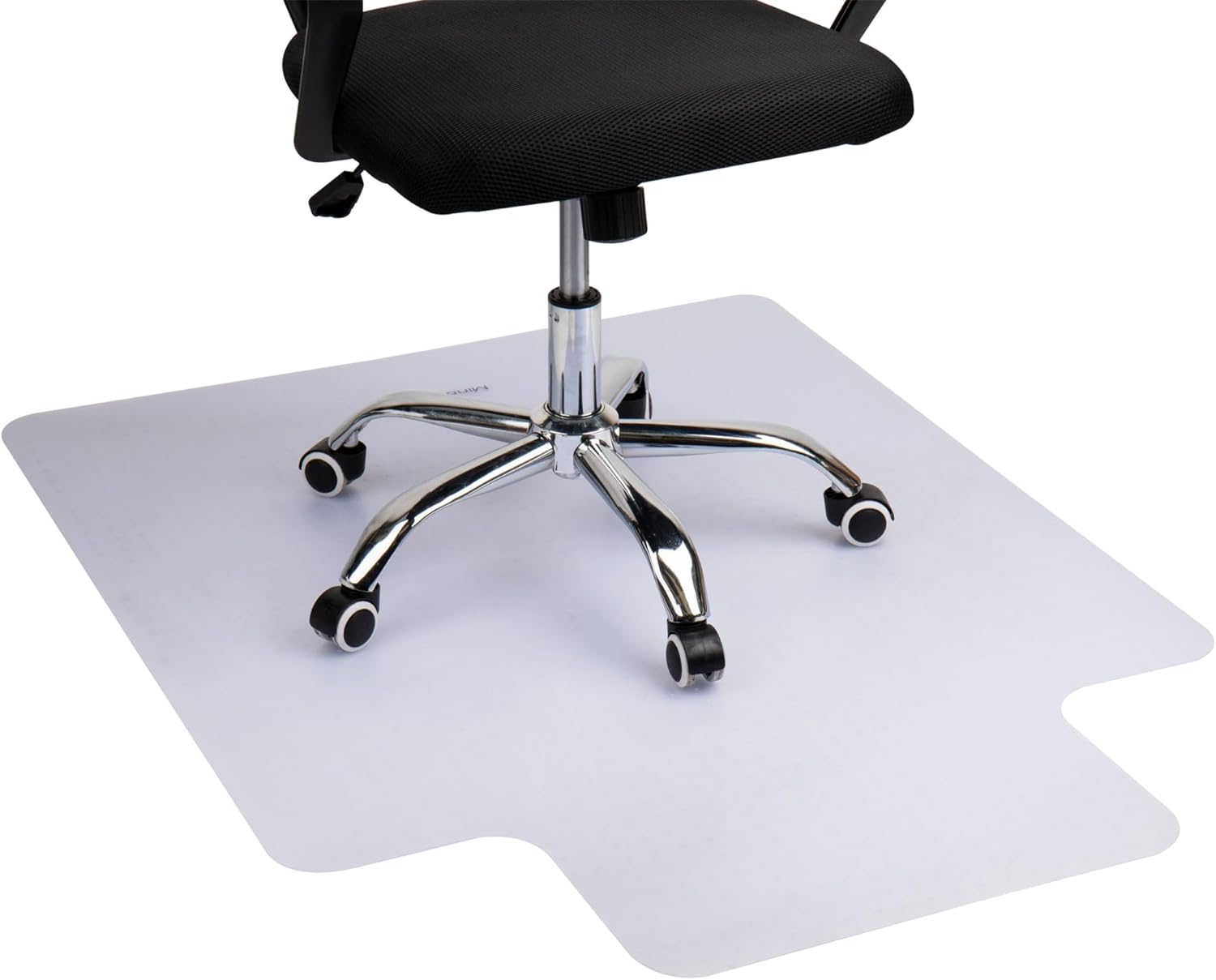 Mind Reader Clear Carpet Chair Mat - Desk Protector w/ Grip - 47.5L x 35.5W