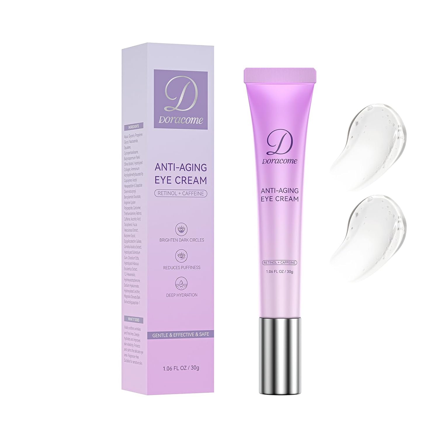 Retinol Eye Cream for Fine Lines and Puffiness Relief
