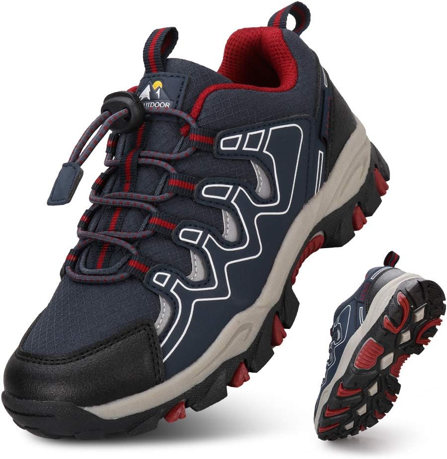 UOVO Boys Tennis Running Sneakers Waterproof Hiking Shoes
