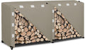 Easy-Going 8 ft Outdoor Log Rack Cover - Waterproof, Openable Flap
